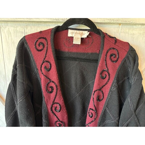 VINTAGE All Week Long Cardigan Sweater Women's Large L Cottagecore Grandmacore - Picture 2 of 5